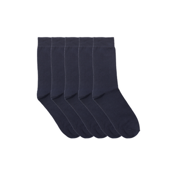 Wolsey Solid Navy Socks (5 Pack)