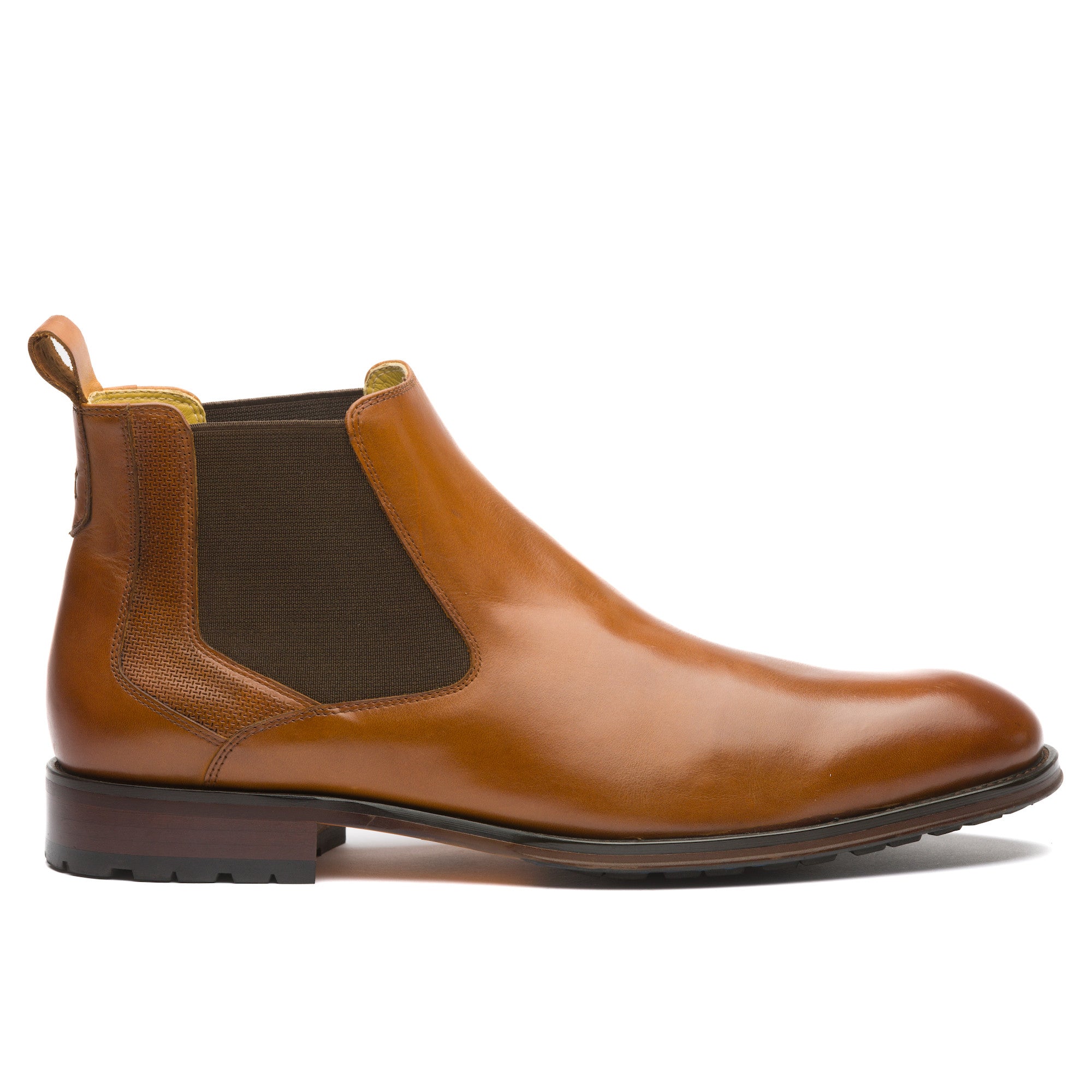 Mens tan hotsell chelsea boots uk